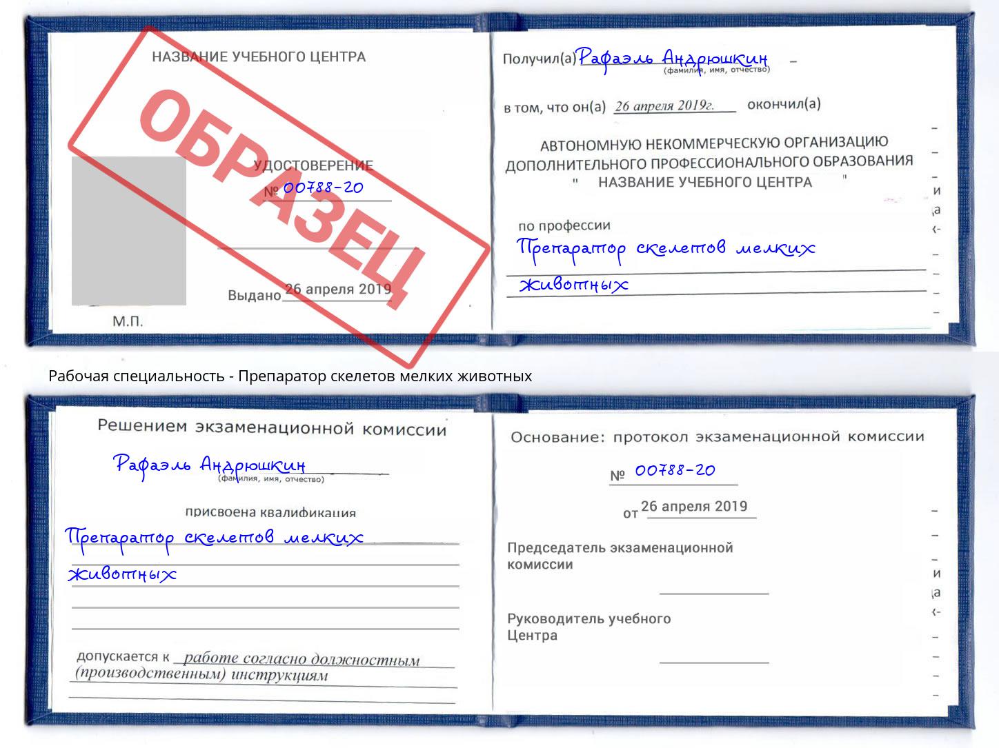 Препаратор скелетов мелких животных Ханты-Мансийск